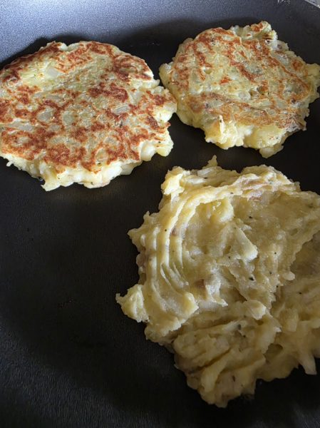 Steking av potetkarbonader